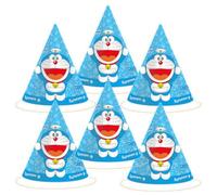 BeenSmile, GORROS DORAEMON, Gorros de Cartón, Decoración Cumpleaños Infantil, Gorritos para Fiesta de Cumpleaños, 6 Unidades