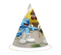 BeenSmile, GORROS PITUFOS, Gorros de Cartón, Decoración Cumpleaños Infantil, Gorritos para Fiesta de Cumpleaños, 6 Unidades