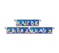 BeenSmile, Guirnalda Cumpleaños Bob Esponja, Guirnalda Happy Birthday - Decoración Cumpleaños para Niños - Fiestas Infantiles, Cumpleaños y Celebraciones - Artículos de Fiesta - 1 Unidad