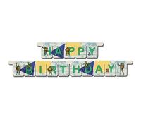 BeenSmile, Guirnalda Cumpleaños Tortugas Ninja, Guirnalda Happy Birthday, Artículos para la Decoración Cumpleaños para Niños, Fiestas Temáticas y Celebraciones Infantiles, 1 Guirnalda