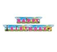 BeenSmile, Guirnalda Fiesta GENERICA LA Granja DE Zenon, Guirnalda Happy Birthday - Decoración Cumpleaños para Niños - Fiestas Infantiles, Cumpleaños y Celebraciones - Artículos de Fiesta - 1 Unidad