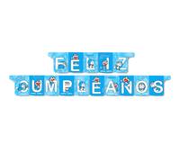 BeenSmile, Guirnalda Feliz Cumpleaños Infantil 3 Metros - Decoración Fiesta de Cumpleaños para Niños y Niñas - Pancarta Fiesta Infantil, Happy Birthday Decoración Reutilizable (Doraemon)