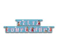 BeenSmile, Guirnalda Fiesta ES Heidi, Guirnalda Happy Birthday - Decoración Cumpleaños para Niños - Fiestas Infantiles, Cumpleaños y Celebraciones - Artículos de Fiesta - 1 Unidad