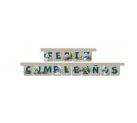 BeenSmile, Guirnalda Fiesta ES Pitufos, Guirnalda Happy Birthday - Decoración Cumpleaños para Niños - Fiestas Infantiles, Cumpleaños y Celebraciones - Artículos de Fiesta - 1 Unidad