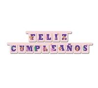 BeenSmile, Guirnalda Fiesta ES Skye, Guirnalda Happy Birthday - Decoración Cumpleaños para Niños - Fiestas Infantiles, Cumpleaños y Celebraciones - Artículos de Fiesta - 1 Unidad