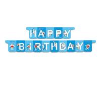 BeenSmile, Guirnalda Fiesta GENERICA Doraemon, Guirnalda Happy Birthday - Decoración Cumpleaños para Niños - Fiestas Infantiles, Cumpleaños y Celebraciones - Artículos de Fiesta - 1 Unidad
