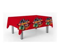 BeenSmile, Mantel Hot Wheels, Mantel de Decoración de Cumpleaños, Artículos para Fiestas Infantiles, Celebraciones y Cumpleaños, 1 Unidad, 120x180 CM,