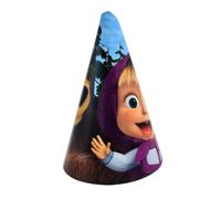 BeenSmile, Masha y el Oso - Decoración Cumpleaños con Guirnalda, Piñata, Servilletas para tu Fiesta Temática (Gorritos)