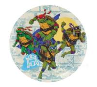 BeenSmile, 8 PLATOS 18 CM TORTUGAS NINJA, Platos Desechables para Fiesta de Cumpleaños Infantil, Artículos de Decoración para Fiestas Temáticas