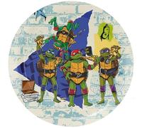 BeenSmile, 8 PLATOS 23 CM TORTUGAS NINJA, Platos Desechables para Fiesta de Cumpleaños Infantil, Artículos de Decoración para Fiestas Temáticas