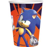 BeenSmile, VASOS SONIC PRIME, Vasos para Niños - Decoración Cumpleaños Infantiles - Artículos para Fiestas y Celebraciones - 8 Unidades - 250 Ml