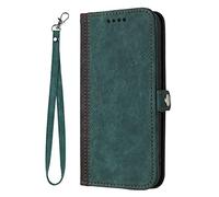 BEENTRYS Cuero Funda para OnePlus 13R 5G Funda,Tipo Billetera Cartera Cubierta Ranura para Tarjeta Soporte Bolsillo Cremallera Magnético PU Antigolpes Carcasa-Verde