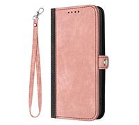 BEENTRYS Cuero Funda para TCL 305/306 / 30E / AL02 / 30 SE Funda,Tipo Billetera Cartera Cubierta Ranura para Tarjeta Soporte Bolsillo Cremallera Magnético PU Antigolpes Carcasa-Rosa