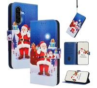 BEENTRYS Cuero Funda para TCL 60 SE NxtPaper Funda,Motivo Muñeco Nieve Tipo Billetera Cartera Cubierta Ranura para Tarjeta Soporte Magnético PU Antigolpes Carcasa-SDYW