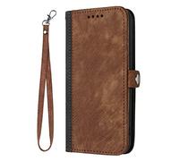 BEENTRYS Cuero Funda para ZTE Nubia S 5G / A403ZT / Libero 5G V Funda,Tipo Billetera Cartera Cubierta Ranura para Tarjeta Soporte Bolsillo Cremallera Magnético PU Antigolpes Carcasa-Marrón