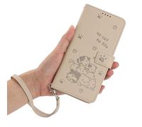 BEENTRYS Funda Cartera para Vivo Y19S 4G / Y29 5G,Libro de Cuero PU Gato Bandolera Cruzada de Muñeca Tarjetas Soporte Magnético Antigolpes Carcasa para Mujer Chica-Blanco