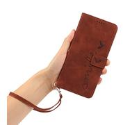 BEENTRYS Funda Cartera para Xiaomi Poco X4 GT/Redmi Note 12T Pro / K50i,Libro de Cuero PU Correa Cruzada Muñeca Ranuras para Tarjetas Soporte Magnético Antigolpes Carcasa para Mujer Chica-Marrón