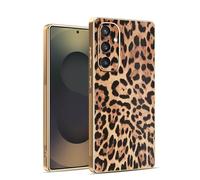 BEENTRYS Galvanizada Funda para Samsung Galaxy A22 4G / A225 Funda,Diseño de Leopardo Cuero Suave Silicona TPU Bumper Cover Mujeres Niñas Antigolpes Delgada a Prueba de Golpes Carcasa-BW