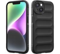 BEENTRYS Silicona Líquida Funda para Huawei Mate 60 Funda,Diseño de Bolsa de Aire Anticaída Suave TPU Cover Case Ultradelgada Antigolpes Carcasa para Teléfono-Negro