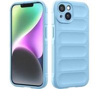 BEENTRYS Silicona Líquida Funda para Realme C65 4G Funda,Diseño de Bolsa de Aire Anticaída Suave TPU Cover Case Ultradelgada Antigolpes Carcasa para Teléfono-Azulclaro