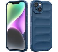 BEENTRYS Silicona Líquida Funda para Realme C65 4G Funda,Diseño de Bolsa de Aire Anticaída Suave TPU Cover Case Ultradelgada Antigolpes Carcasa para Teléfono-Azuloscuro