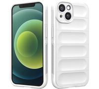 BEENTRYS Silicona Líquida Funda para Xiaomi Poco F7 Pro/Redmi K80 Funda,Diseño de Bolsa de Aire Anticaída Suave TPU Cover Case Ultradelgada Antigolpes Carcasa para Teléfono-Blanco