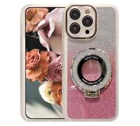 BEENTRYS Transparente Glitter Funda para Honor X8 4G,Magnética Soporte Ring Holder Niñas Mujeres Bling Brillante Antigolpes Suave TPU Carcasa para Honor X8 4G-Blanco