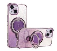 BEENTRYS Transparente Glitter Funda para Samsung Galaxy Note 10 Lite,Magnética Soporte Ring Holder Bling Brillante Niñas Mujeres Antigolpes Suave TPU Carcasa para Samsung Galaxy Note 10 Lite-Púrpura