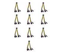 BEEOFICEPENG 10 unids/6-Pin PCI un 2 X PCIe 8 (6+2) Pin Placa Base Gráfica Tarjeta de Video PCI-E GPU VGA Divisor de Alimentación