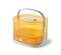 BEEOFICEPENG BotiquíN de Primeros Auxilios PortáTil, Contenedor, Caja de Medicamentos, Almacenamiento de MáScaras, Bolsa de Emergencia para el Hogar Familiar, Kits de Pastillas, Naranja y Verde