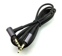 BEEOFICEPENG Cable de audio para auriculares WH-1000 XM2 XM3 XM4 H900N H800 de 3,5 mm, 1,5 m de (negro sin micrófono)