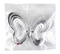 BEEOFICEPENG Carillones de viento de mariposa, adornos de gancho, disuasorio de pájaros, molinillo de viento, giratorio, hogar, jardín, exterior, decoración C