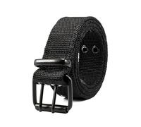 BEEOFICEPENG Cinturón de lona táctico para hombre, cinturón trenzado de nailon informal, sencillo, con hebilla, para deportes al aire libre,115