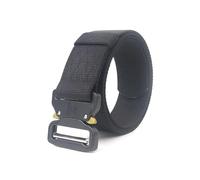 BEEOFICEPENG Cinturón táctico para hombre de 4,3 cm de ancho, cinturón de lona de nailon militar para exteriores, multifuncional,Negro,125