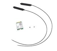 BEEOFICEPENG Dual Band 2.4Gbps Wi-Fi 6 AX200NGW 802.11Ax / Ac -MIMO 2X2 Wifi AX200 NGFF M.2 Bluetooth 5.0 Network Wlan Card + Antena