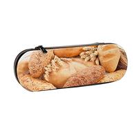 BEEOFICEPENG Estuche para lápices,Delicioso Pan Integral,Estuche de Cuero para lápices, Bolso para bolígrafos, Oficina, Escuela,joyero, Caja para brochas de Maquillaje