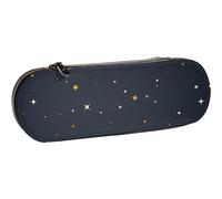 BEEOFICEPENG Estuche para lápices,Espacio Secreto de Galaxia Azul,Estuche de Cuero para lápices, Bolso para bolígrafos, Oficina, Escuela, joyero, Caja para brochas de Maquillaje