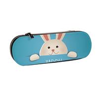 BEEOFICEPENG Estuche para lápices,Feliz Pascua Tarjeta de felicitación Vector,Estuche de Cuero para lápices Bolsa para bolígrafos Oficina Escuela,Caja de joyería Caja de Pinceles de Maquillaje