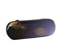 BEEOFICEPENG Estuche para lápices, Lente tulipán Flores de Primavera Amarillo, Estuche de Cuero para lápices, Bolso para Oficina, Escuela, Caja de joyería, Caja para brochas de Maquillaje