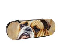 BEEOFICEPENG Estuche para lápices,Perro Pug,Estuche de Cuero para lápices,Escuela de Oficina,Caja de joyería Caja de Pinceles de Maquillaje