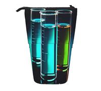 BEEOFICEPENG Estuche telescópico para lápices, Soporte para impresión de Tubos de ensayo de química, Estuche para lápices, Bolsa de Maquillaje