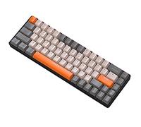 BEEOFICEPENG K68 Teclado mecánico para juegos 2.4G inalámbrico Bluetooth de modo dual teclado mecánico intercambiable en caliente B