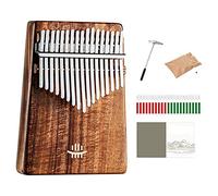 BEEOFICEPENG Kalimba - Kit de accesorios para piano de pulgar para adultos y niños, entonación de de rendimiento con partituras de Kalimba (17 teclas)