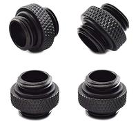 BEEOFICEPENG Paquete de 4 conectores G1/4 pulgadas macho a macho de 5 mm con junta tórica sellada para montaje extensor de refrigeración por agua de PC