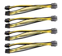 BEEOFICEPENG Paquete de 5 cables divisores PCI-E de 8 pines a 2 x 8 pines (6+2) para tarjeta PCIE PCI Y - Cable divisor