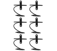 BEEOFICEPENG Paquete de 6 botelleros de pared - Botellero para vino tinto, botellero de vino de metal