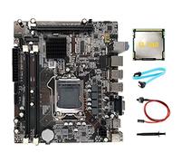 BEEOFICEPENG Placa base de escritorio H55 LGA1156 compatible con I3 530 I5 760 Series CPU DDR3 Memory + I3 540 CPU+ Cable+Switch Cable+Thermal Grease