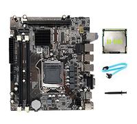 BEEOFICEPENG Placa base H55 LGA1156 compatible con I3 530 I5 760 Series CPU DDR3 placa base + CPU I3 550 + cable + repuesto de grasa térmica