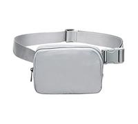 BEEOFICEPENG Riñonera para correr para mujer con correa ajustable para senderismo, deportes, viajes, E, gris , Talla única