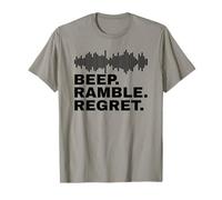 Beep Ramble Arrepentimiento Humor para el Día del Mensaje de Respuesta Inane Camiseta